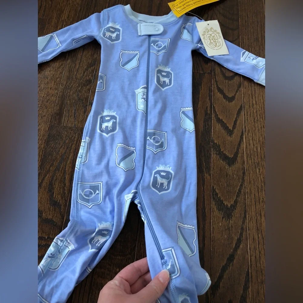 The Beaufort Bonnet Company Boys 6-12M Knox’s Night Night Footed Pajamas *NWT* - Picture 8 of 12